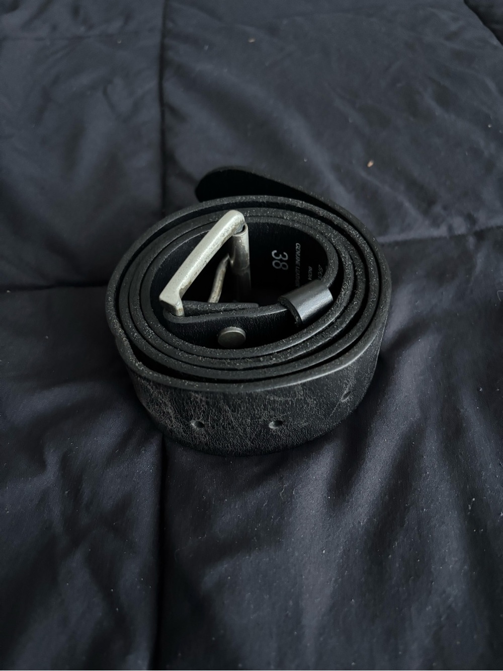 Lucky Brand Black Leather Belt | Men’s Size 38